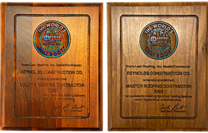 Master Contractor Award 2002-2003